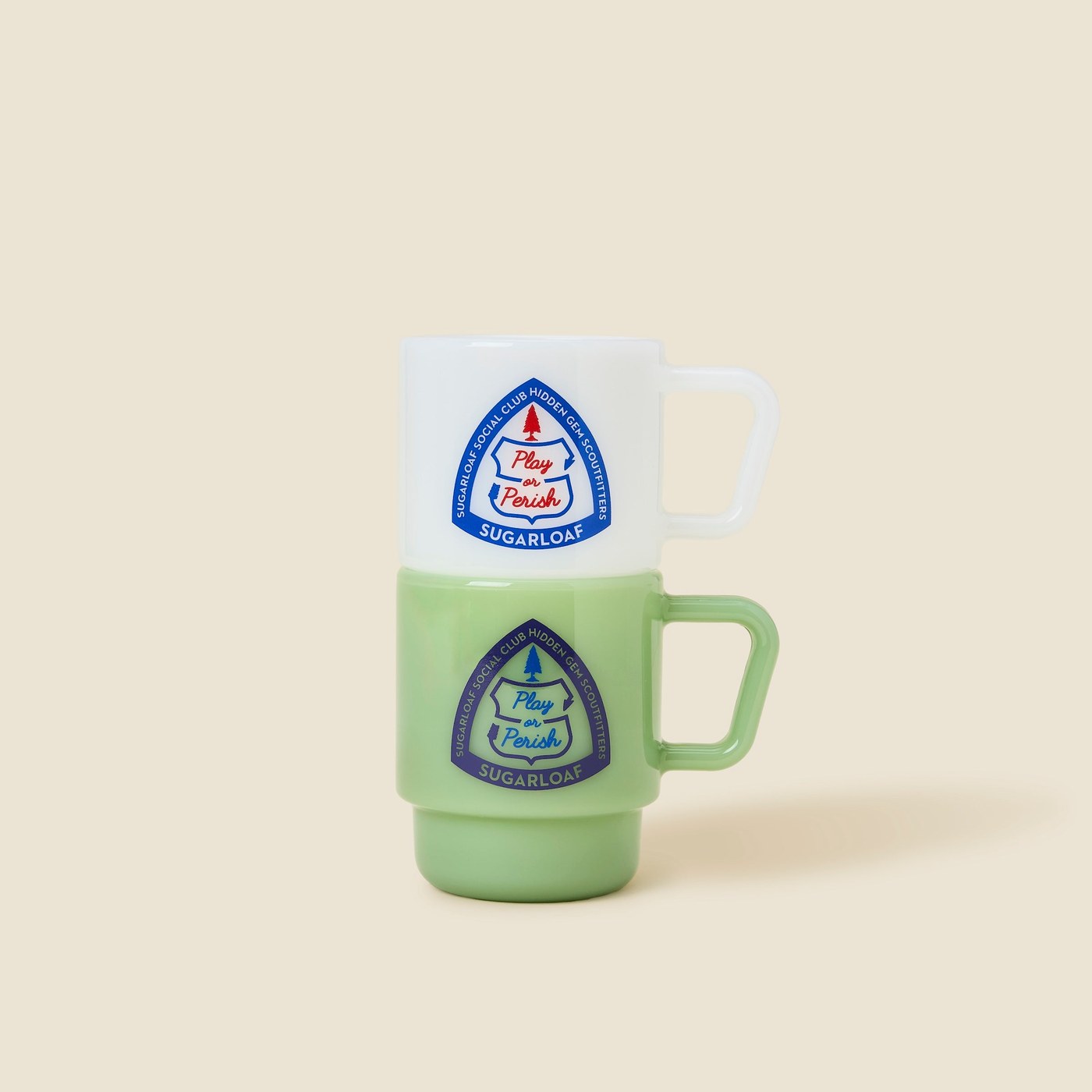 SSC Milk Glass Mugs 2-Pack &middot; view 2 of 4