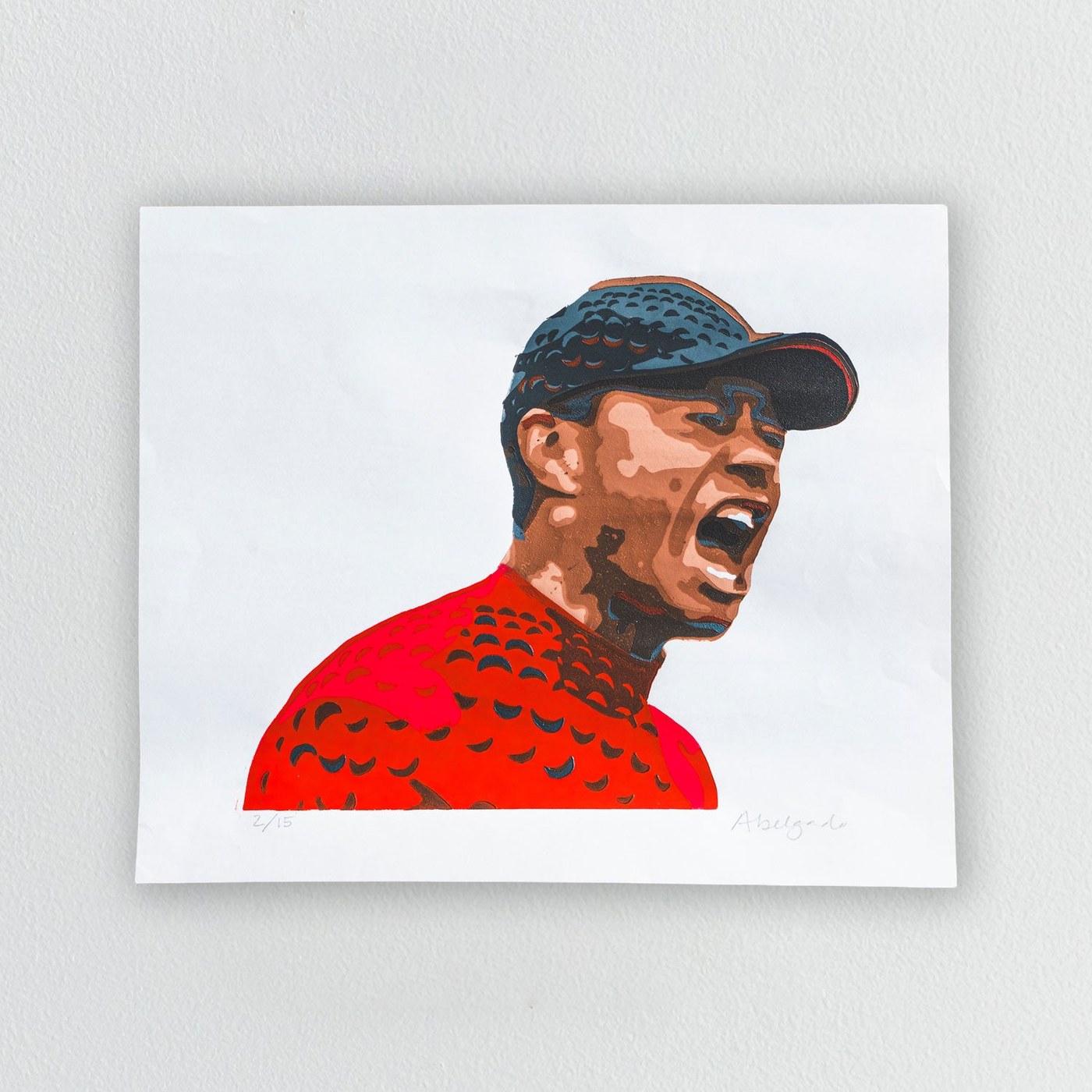 Tiger Roar Relief Print &middot; view 1 of 3