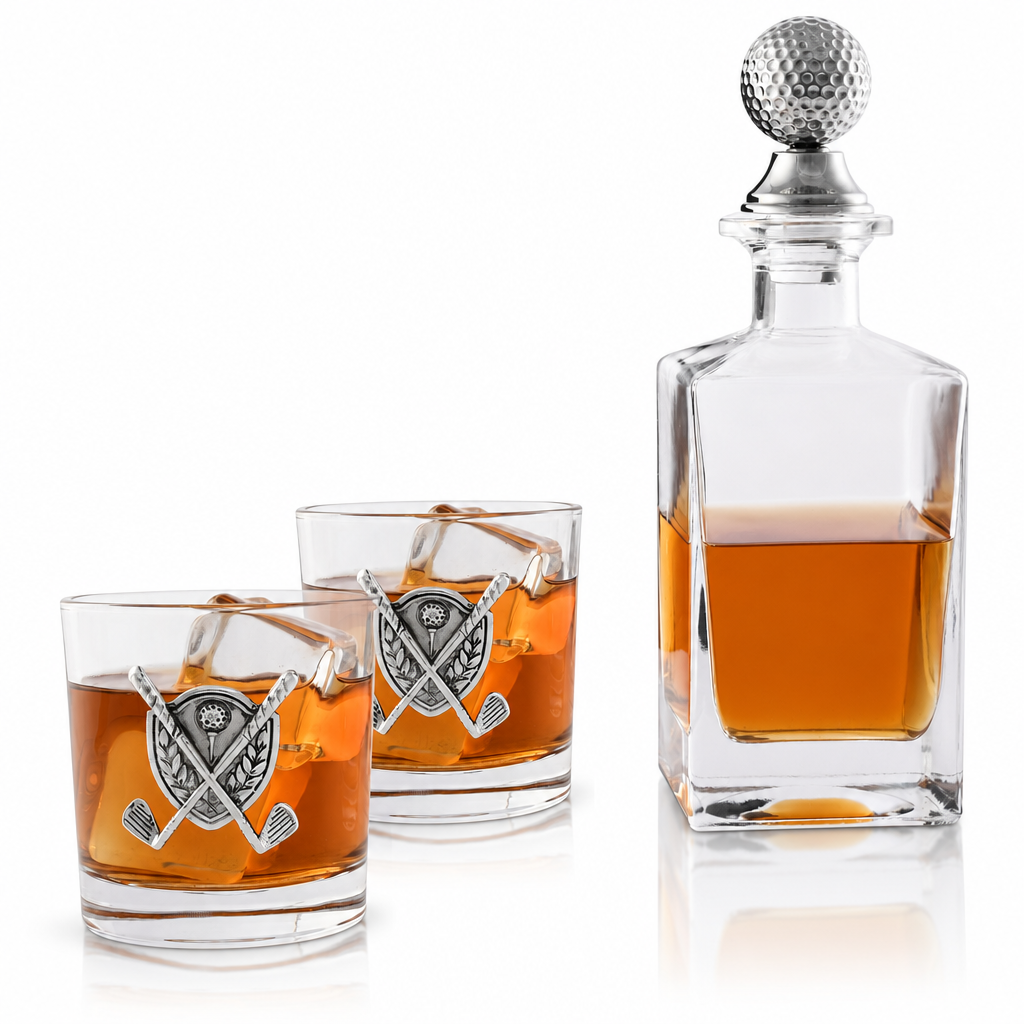 Vagabond House Golf Decanter Set + Glasses
