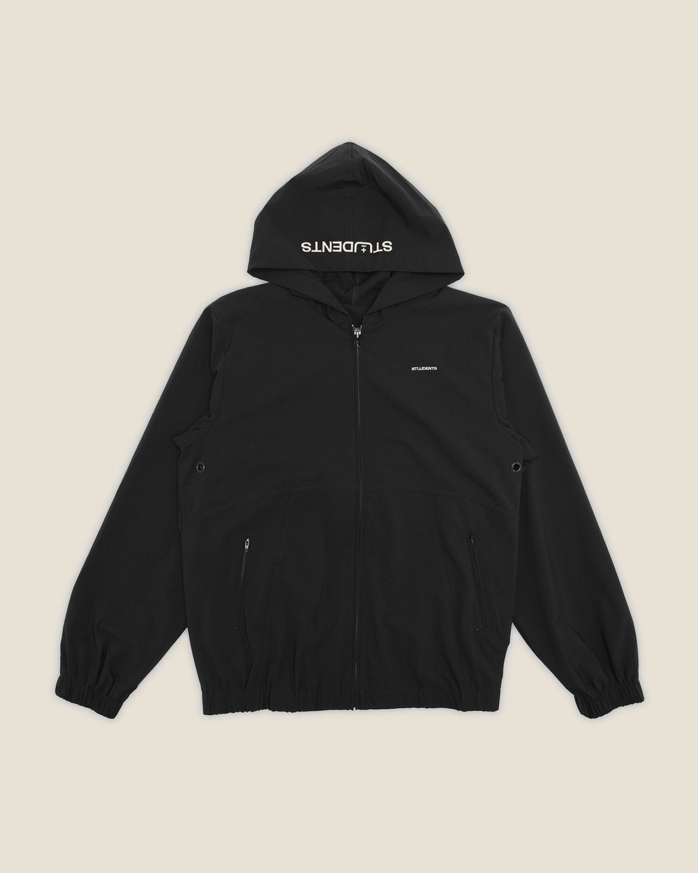 Students Golf Camargo Nylon Hoodie, Black &middot; view 2 of 4