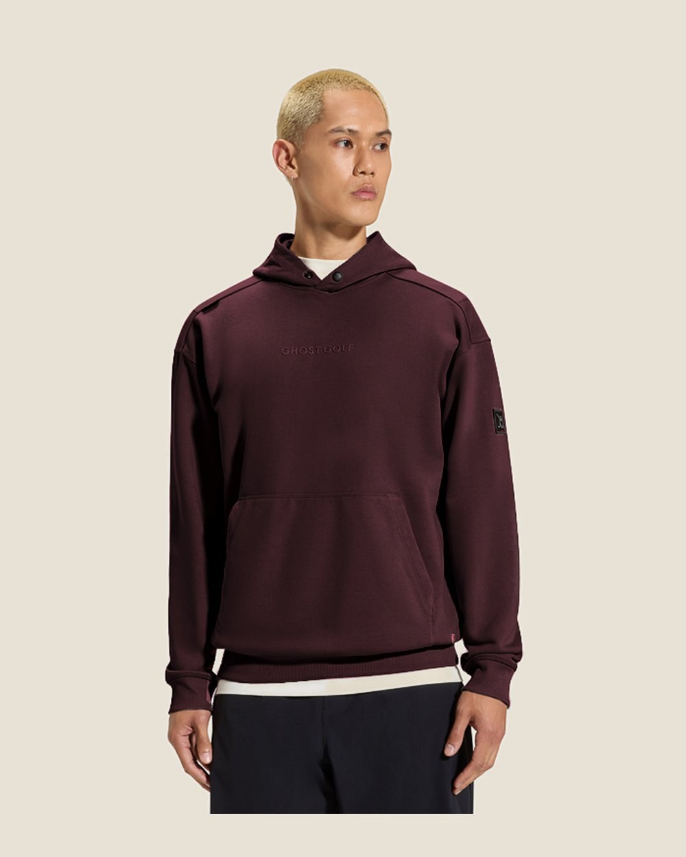 Ghost Golf Clubhouse Hoodie, Burgundy &middot; view 2 of 5