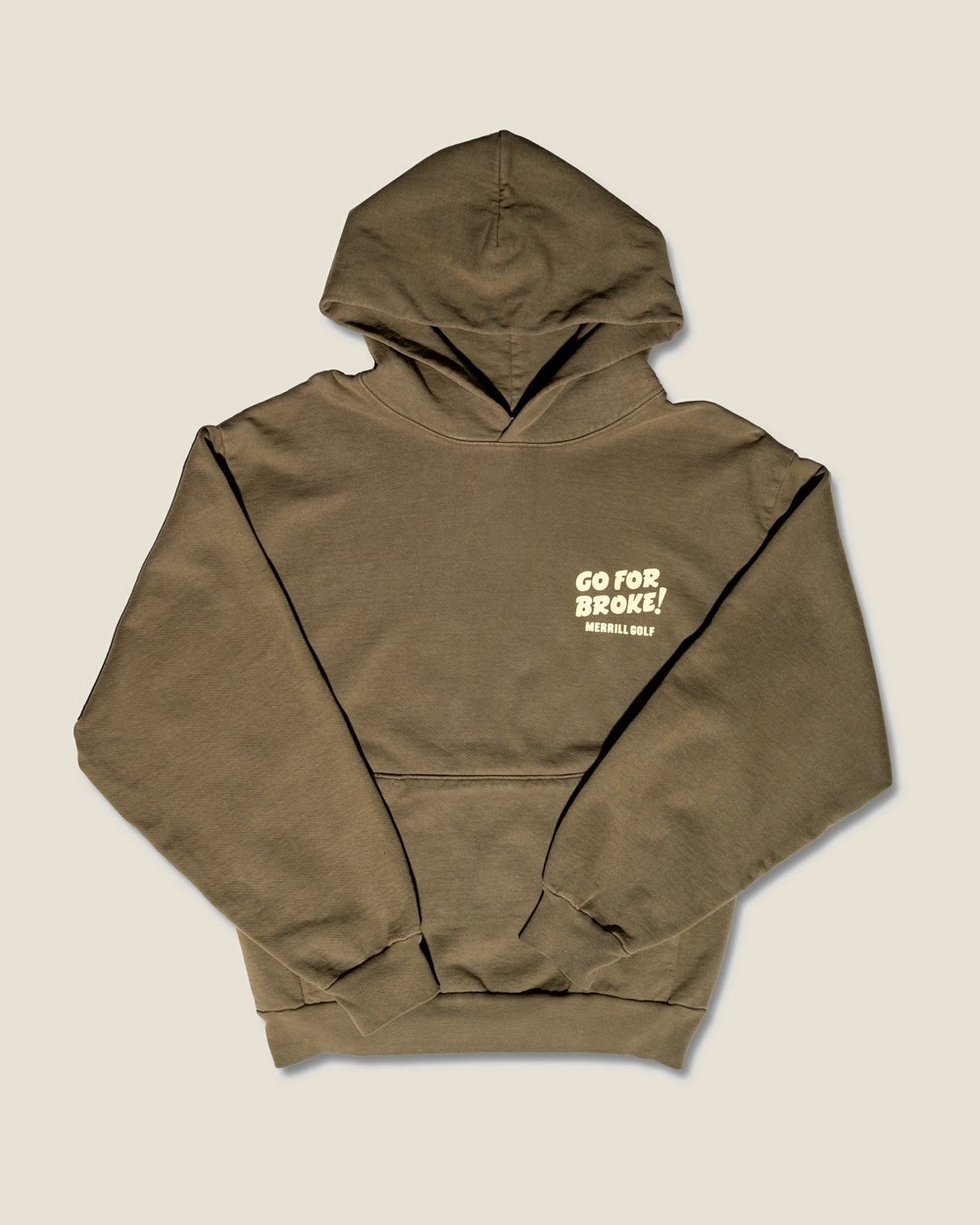 Merrill Golf Go For Broke Hoodie, Olive &middot; view 1 of 2