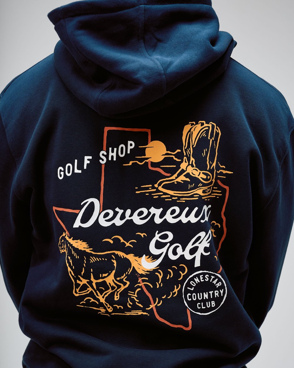 Devereux Golf Lonestar Country Club Hoodie, Navy &middot; view 3 of 5