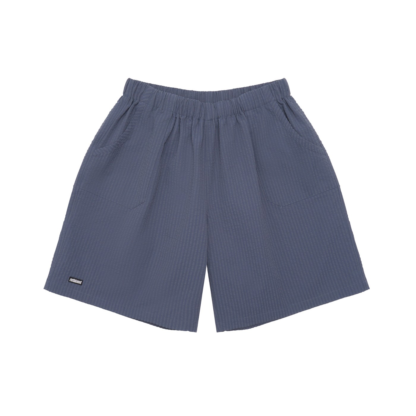Metalwood Studio Seersucker Spa Short · Navy