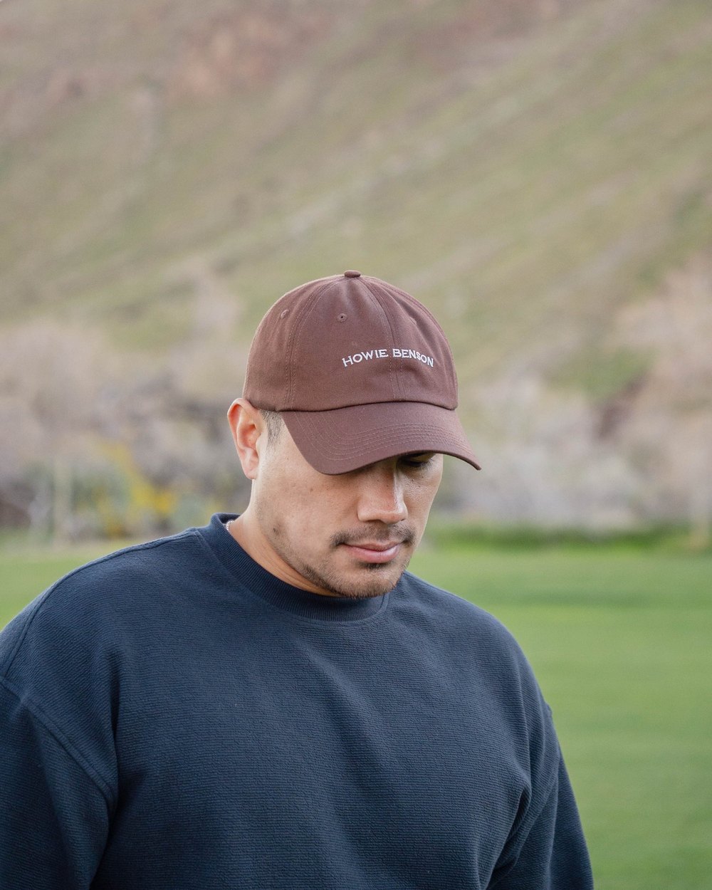 Howie Benson Low Profile Dad Cap, Brown · view 1 of 4