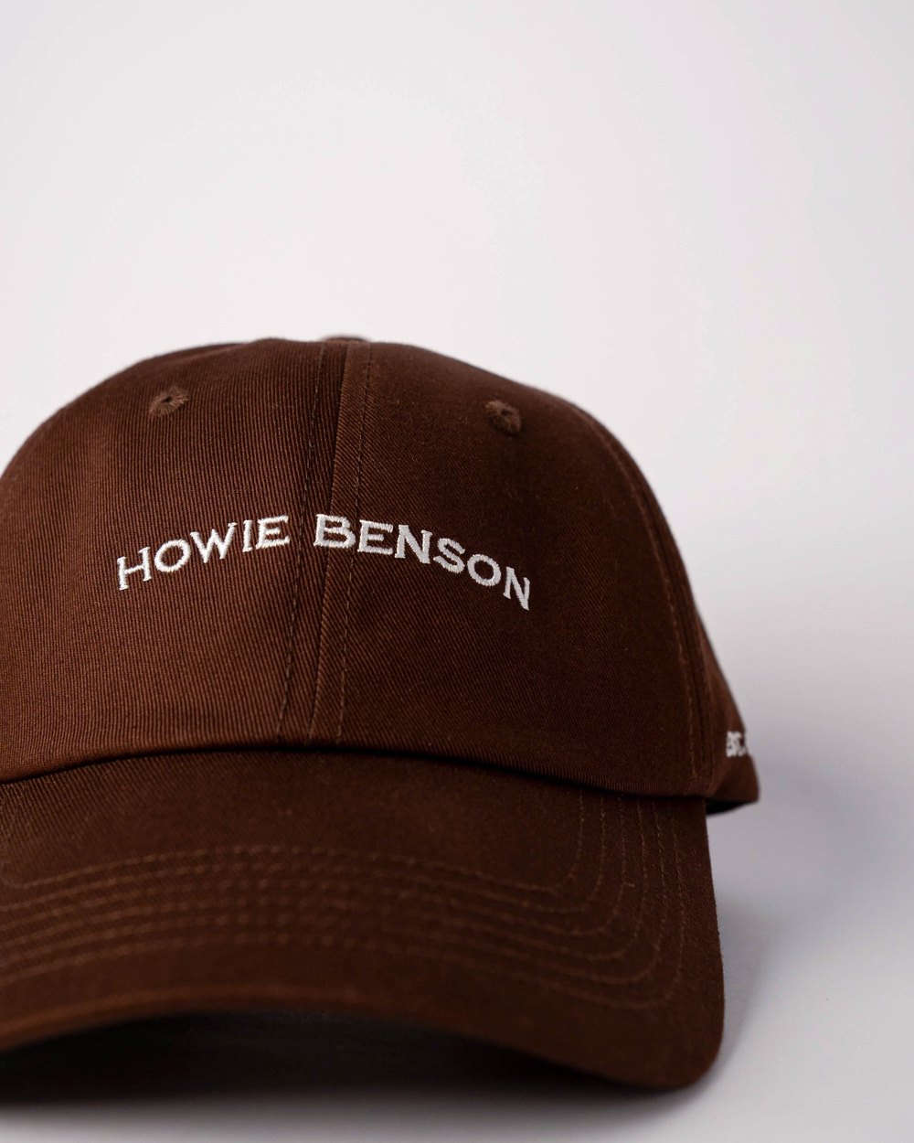 Howie Benson Low Profile Dad Cap, Brown · view 3 of 4