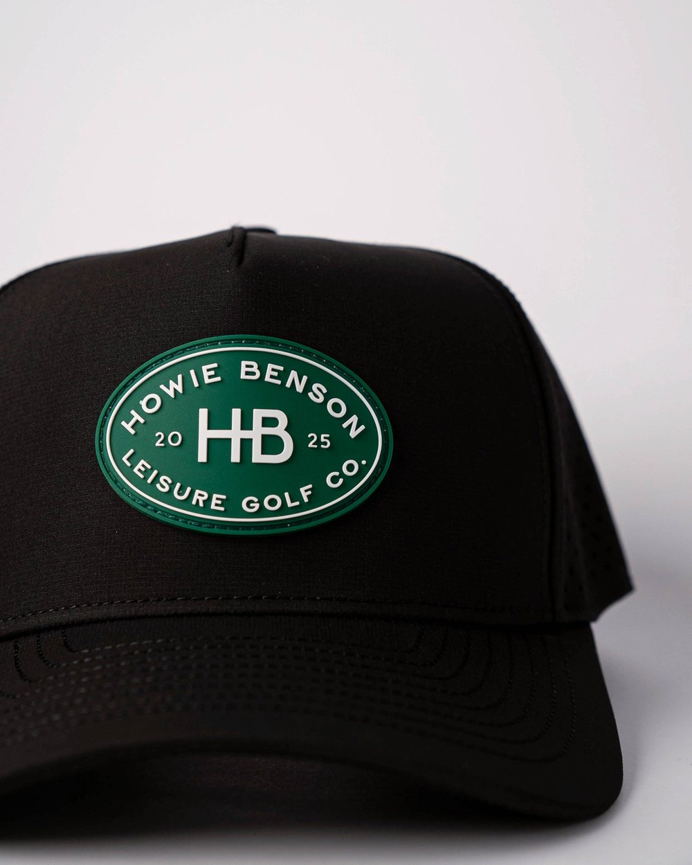Howie Benson Five-Panel Patch Hat, Black · view 3 of 4