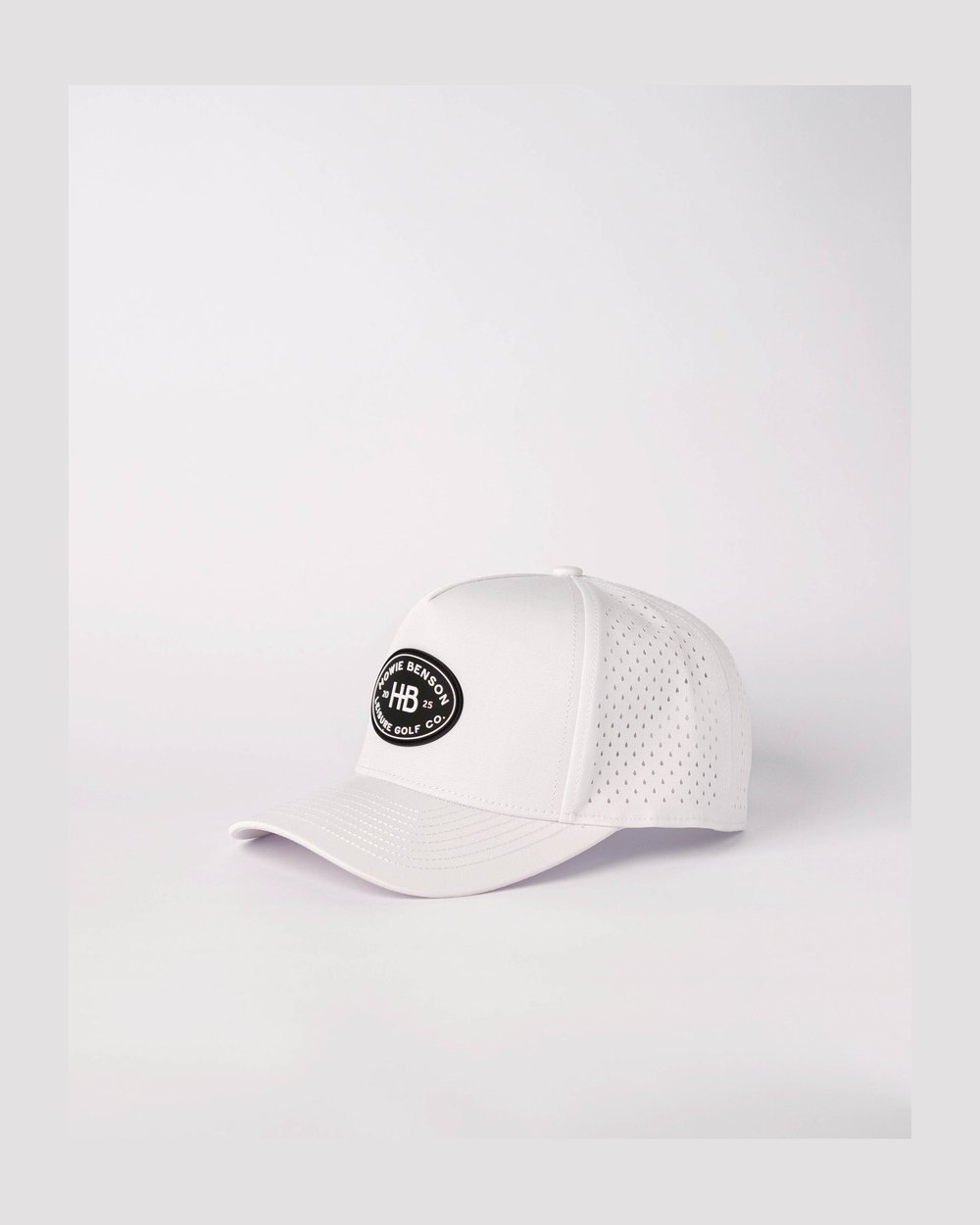 Howie Benson Five-Panel Patch Hat, White · view 5 of 5