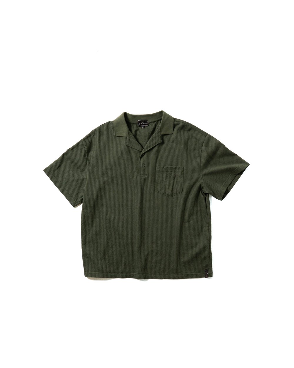 Howie Benson Ottoman Camp Collar Polo, Forest Green · view 2 of 5