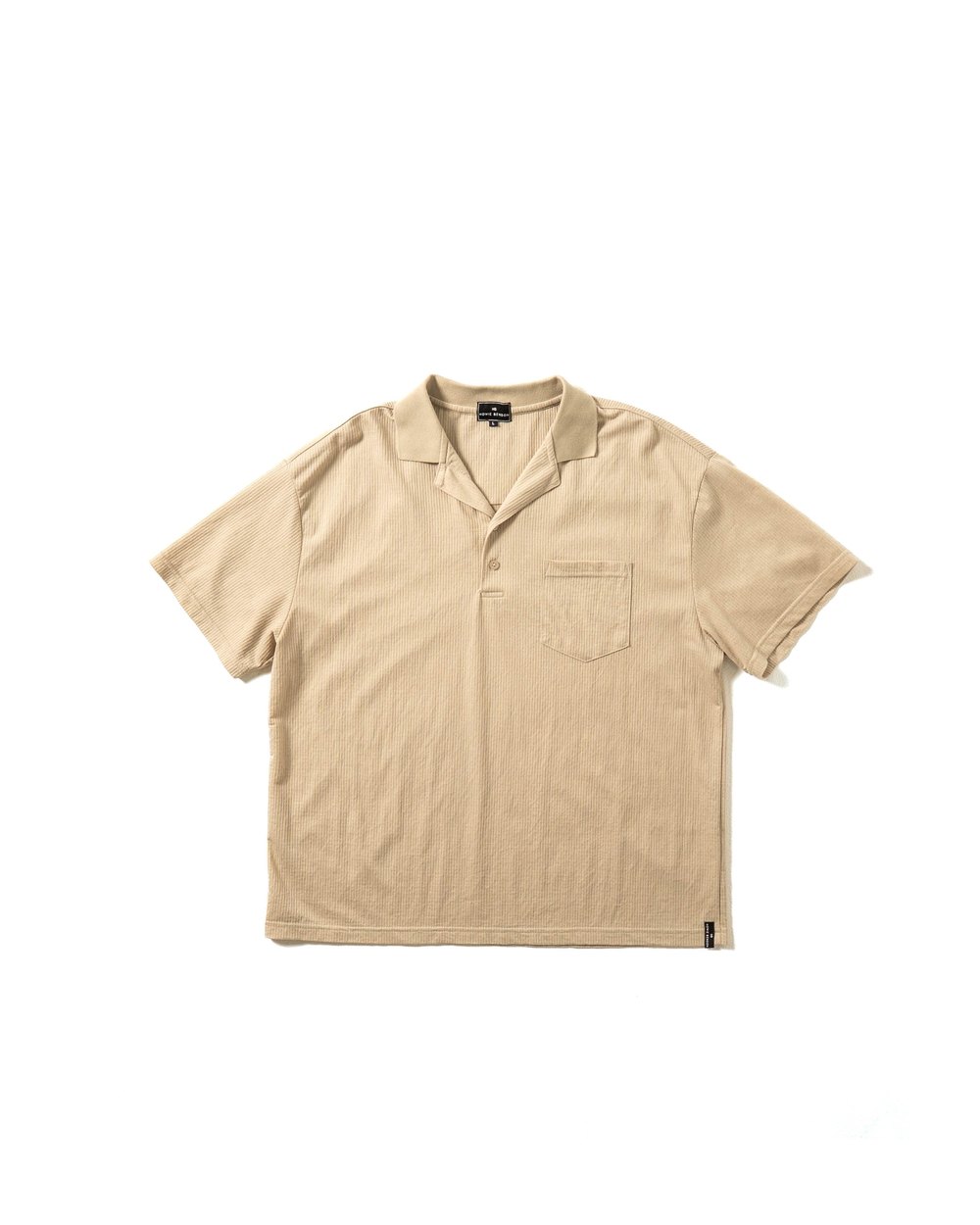 Howie Benson Ottoman Camp Collar Polo, Sand · view 2 of 4