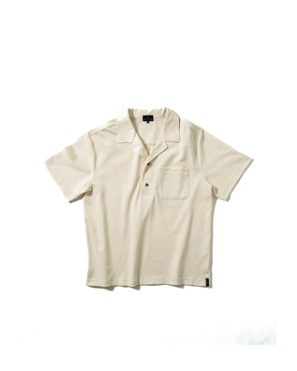 Howie Benson Resort Camp Collar Polo, Off-White · view 3 of 4