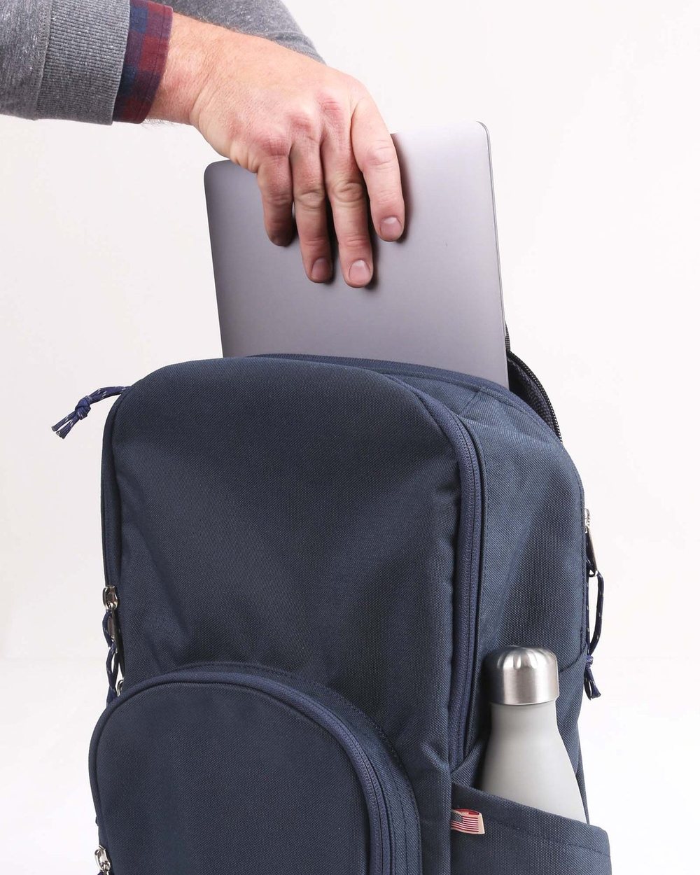 Hudson Sutler Flatiron Backpack Navy · view 2 of 3