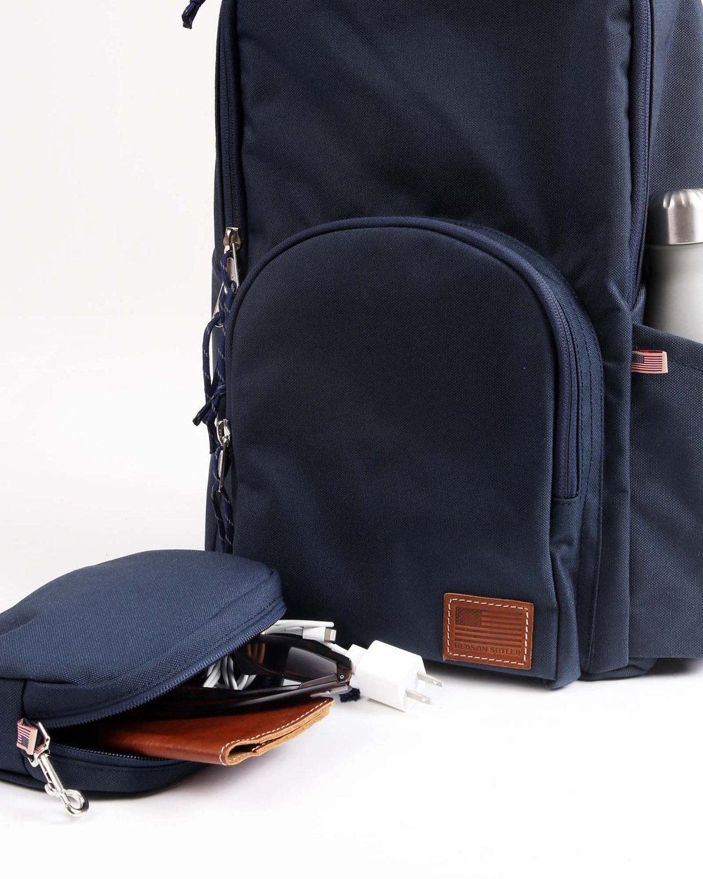 Hudson Sutler Flatiron Backpack Navy · view 3 of 3
