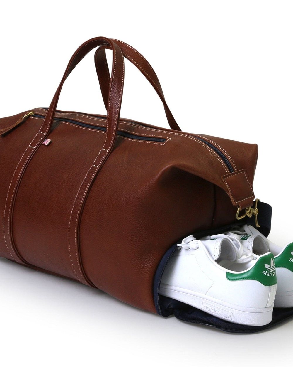 Hudson Sutler Heritage All Leather Weekender Chestnut or espresso · view 3 of 4