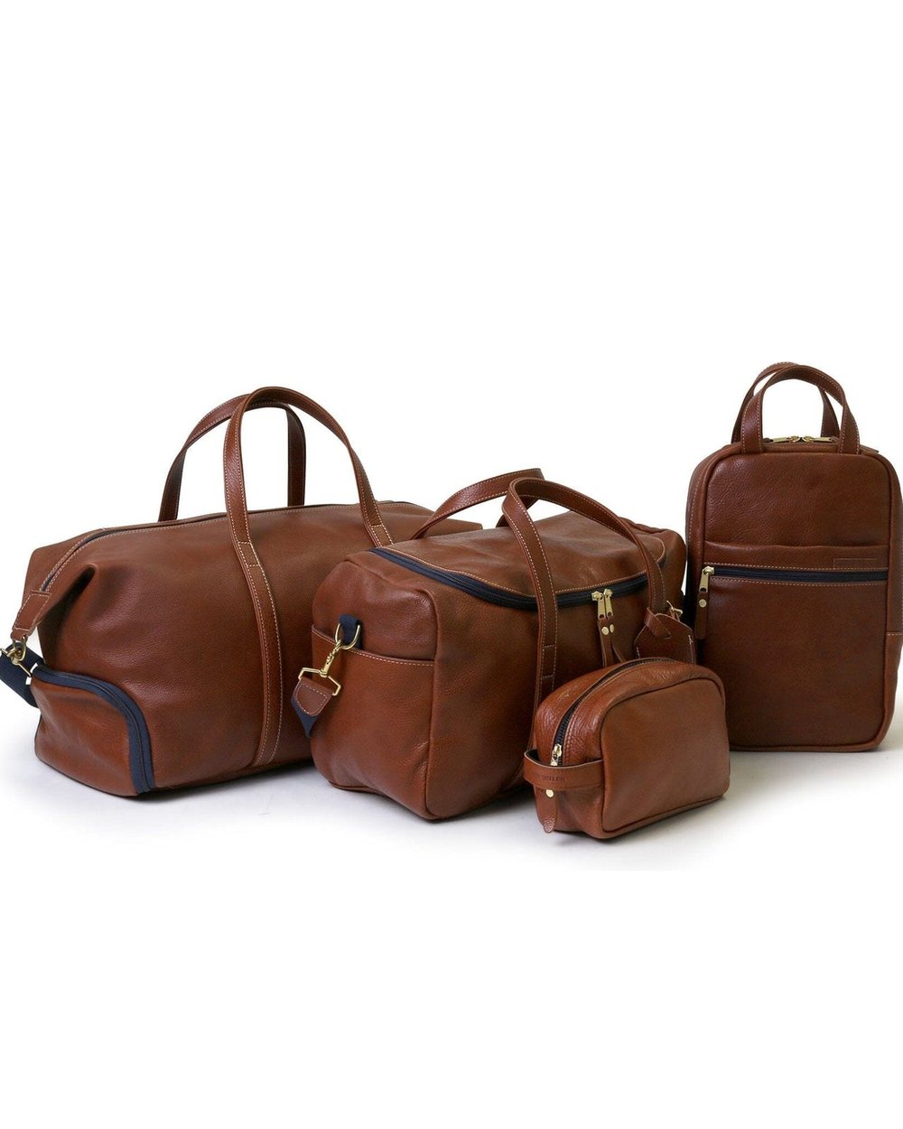 Hudson Sutler Heritage All Leather Weekender Chestnut or espresso · view 4 of 4