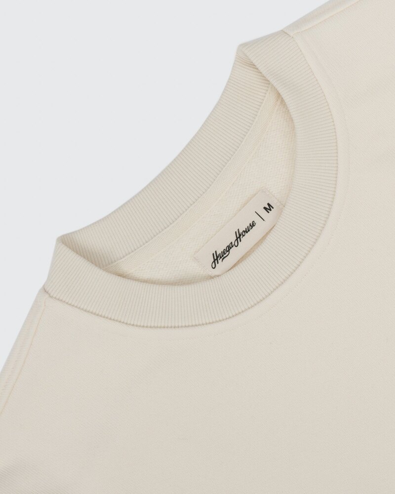 Huega House Essential Crewneck — Bone &middot; view 2 of 4