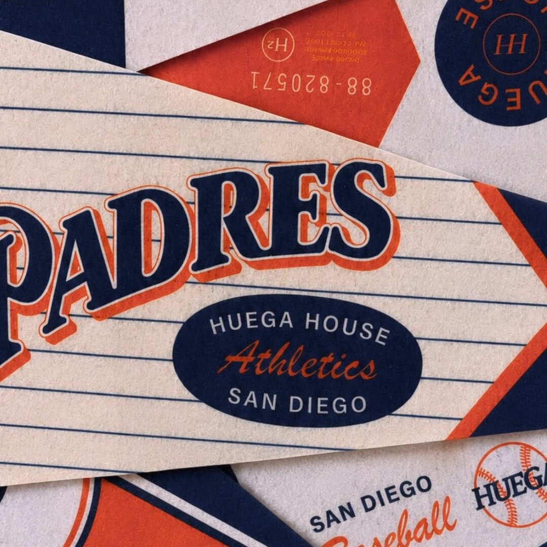 Huega House x San Diego Padres graphics