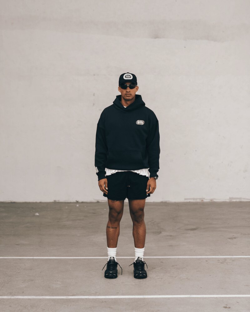 Huega House Warm Up Hoodie — Black &middot; view 2 of 4