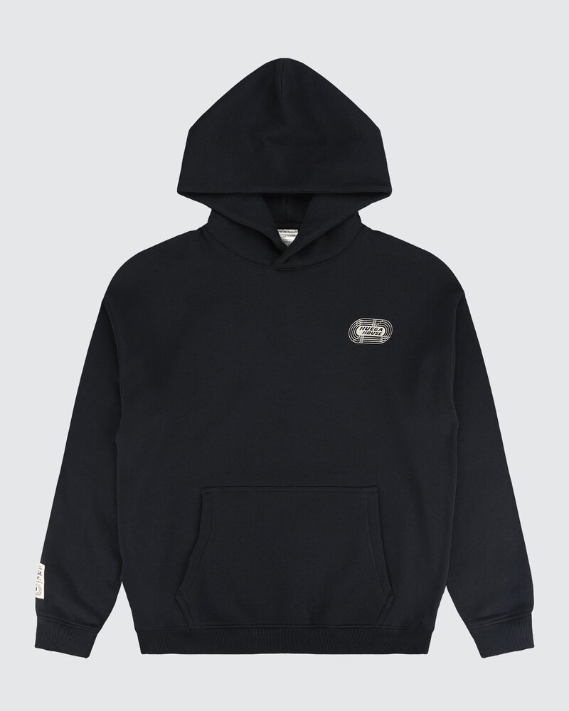 Huega House Warm Up Hoodie — Black &middot; view 3 of 4