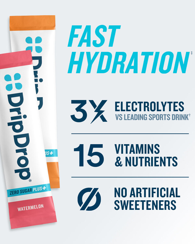 DripDrop Zero Sugar Plus electrolyte drink mix · view 2 of 4