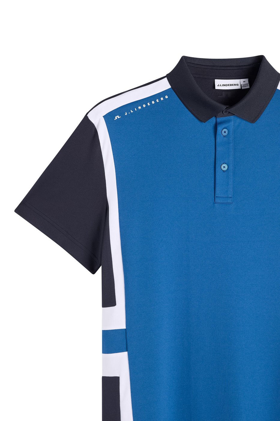 J.Lindeberg Finn polo in JL Navy colour block · view 2 of 4