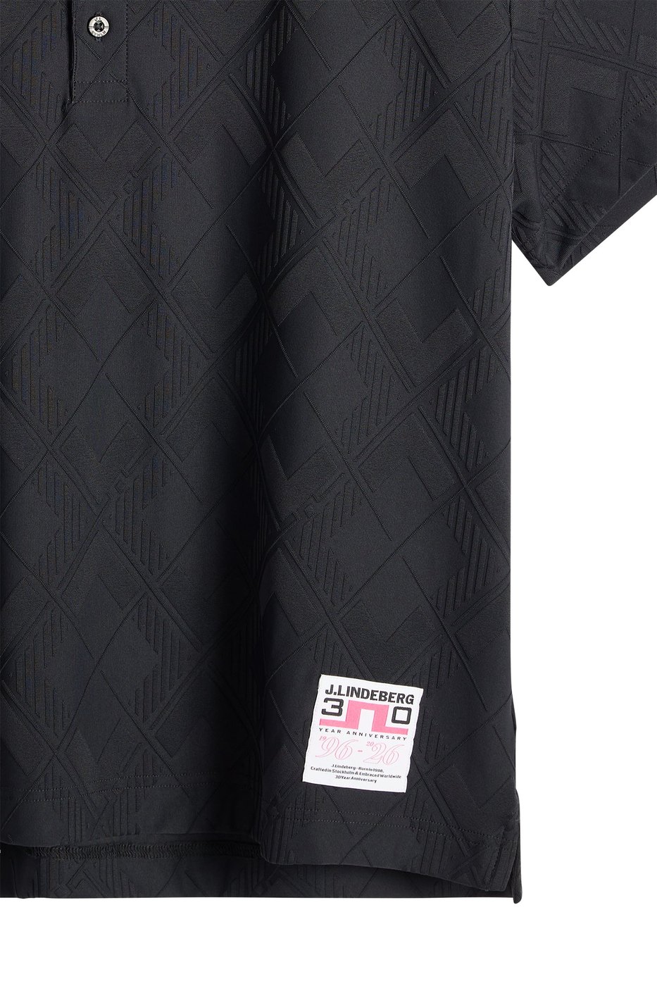 J.Lindeberg 30Y Matt relaxed polo in black · view 3 of 4