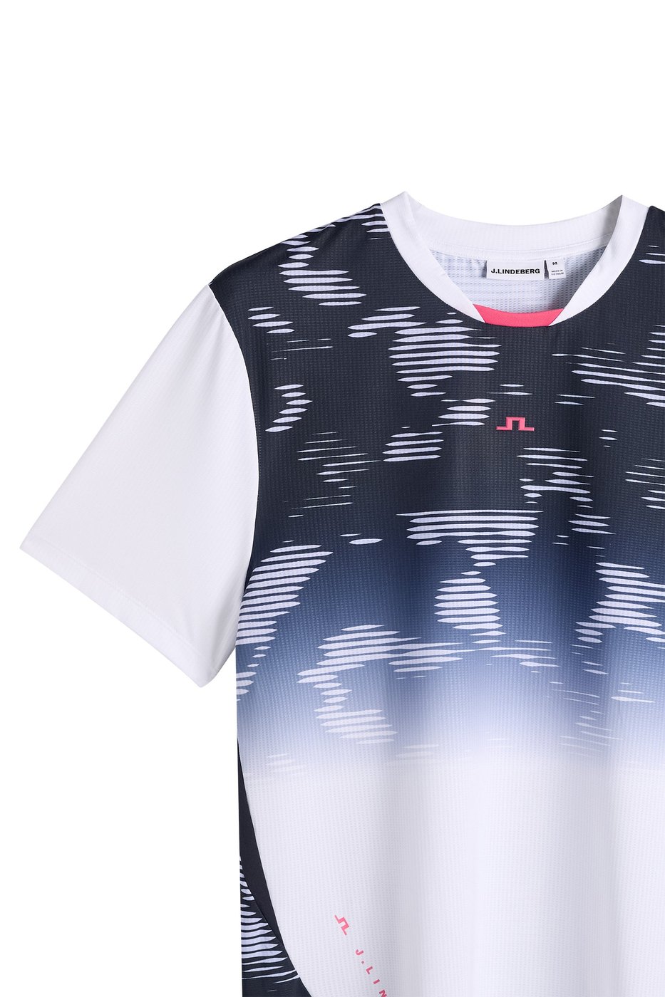 J.Lindeberg Dennis printed t-shirt in clay fade purple heather · view 3 of 4