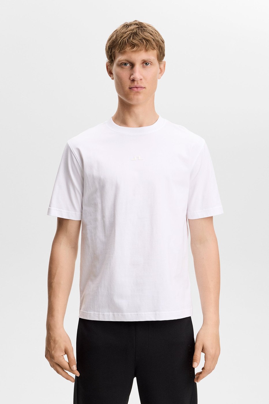 J.Lindeberg Parcie logo tee in white · view 3 of 4