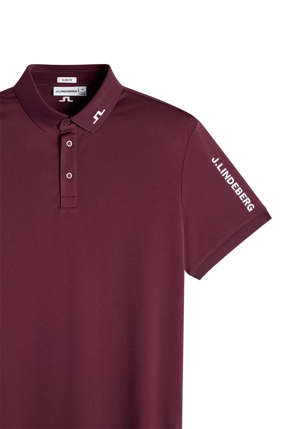 J.Lindeberg Tour Tech slim fit polo in Winetasting · view 2 of 4