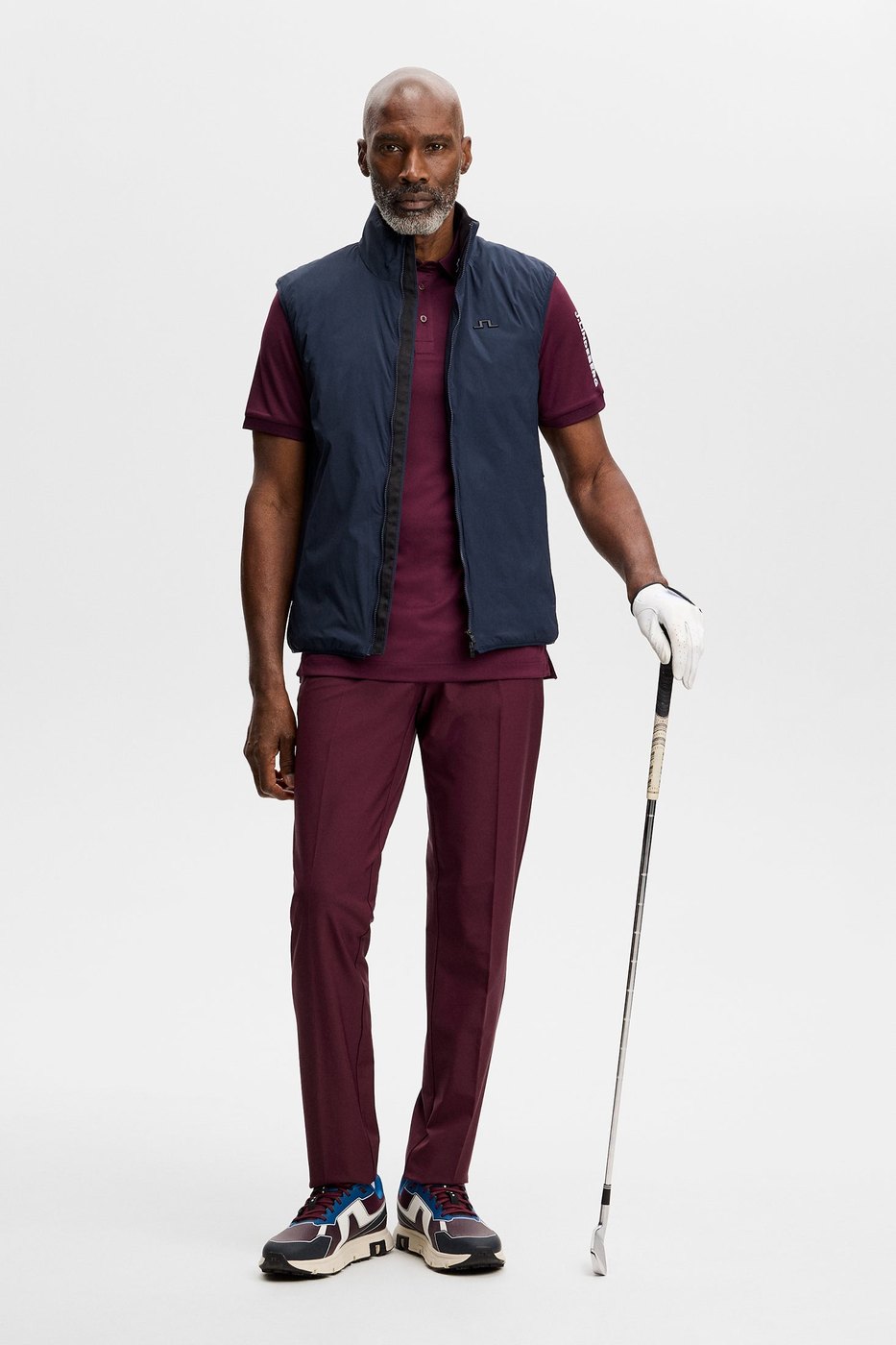 J.Lindeberg Tour Tech slim fit polo in Winetasting · view 3 of 4