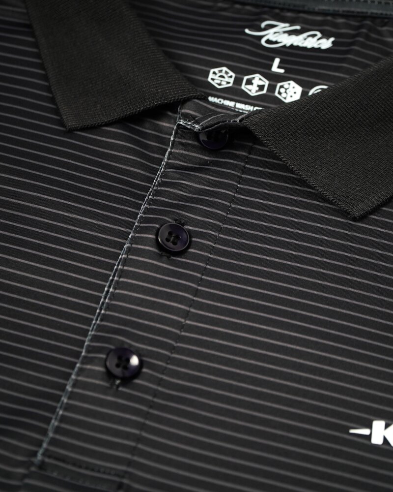 Kingfisher Golf Black Striped Polo · view 4 of 4