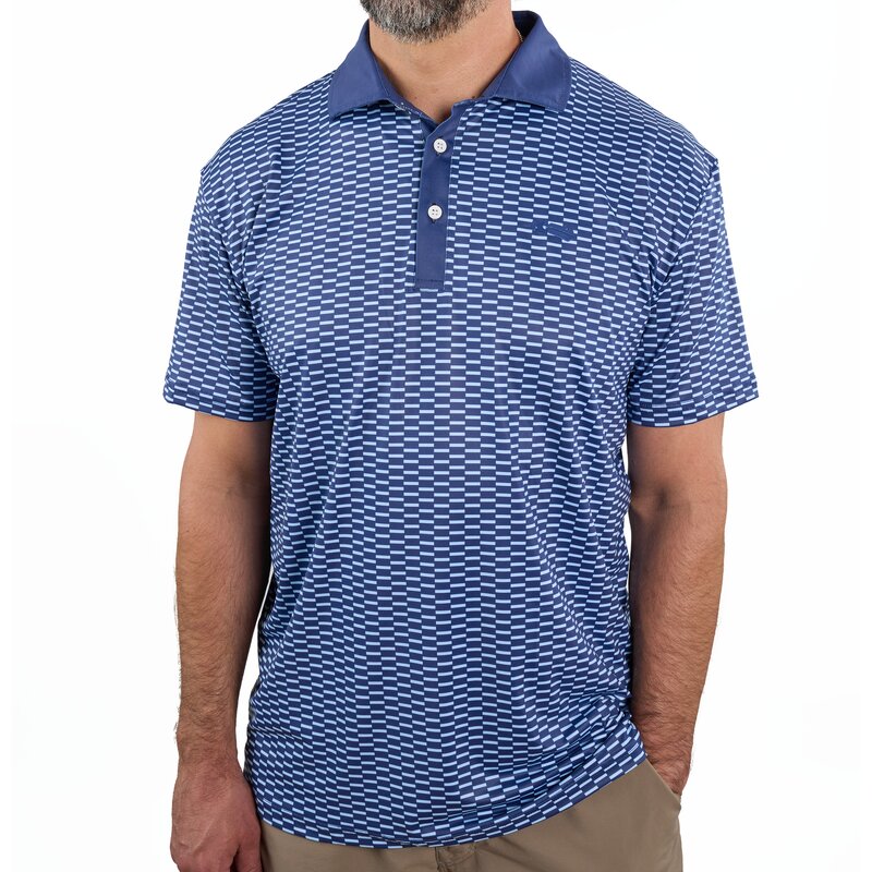 Kingfisher Golf Navy Zipper Polo · view 1 of 4