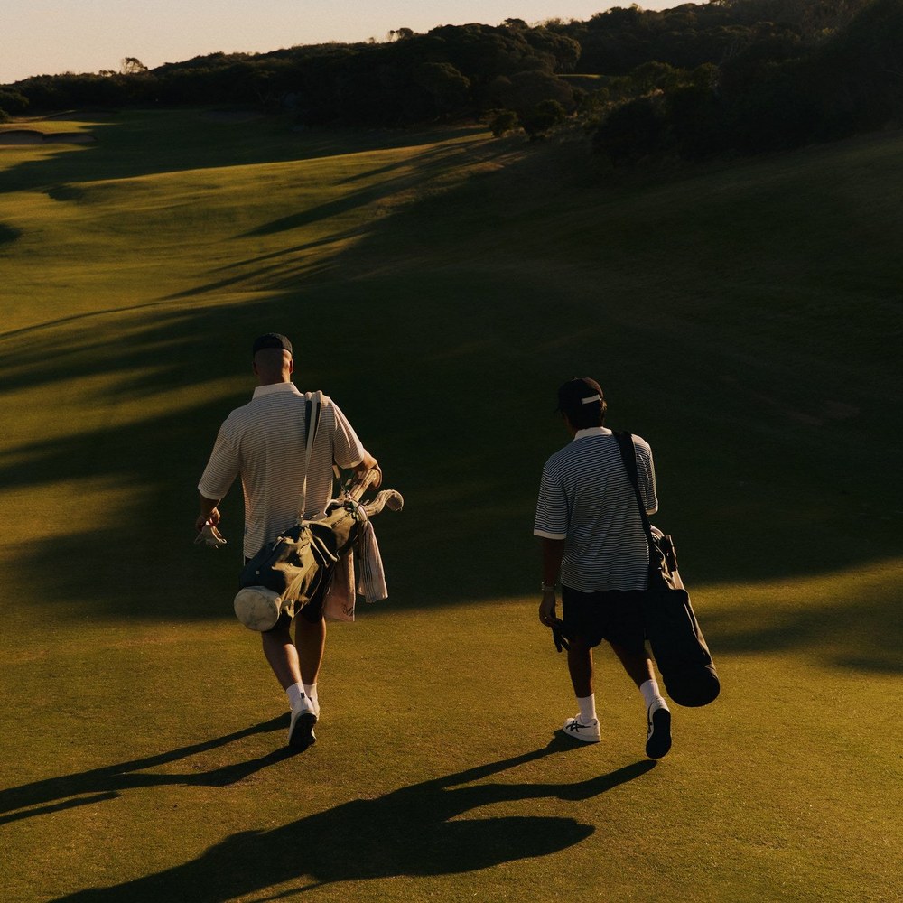 Left of Field Golf on course &mdash; lookbook photograph