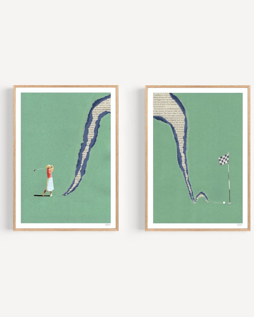 Ciel Glue Albatross golf art print for Left of Field Golf