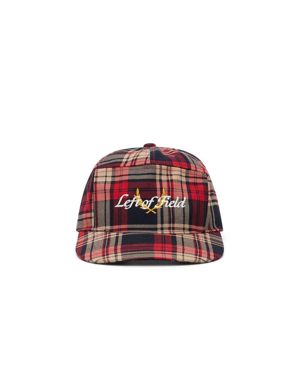 Heritage Plaid Cap Red Left of Field Golf