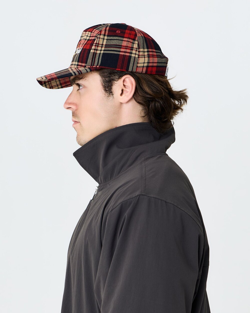 Heritage Plaid Cap Red Left of Field Golf