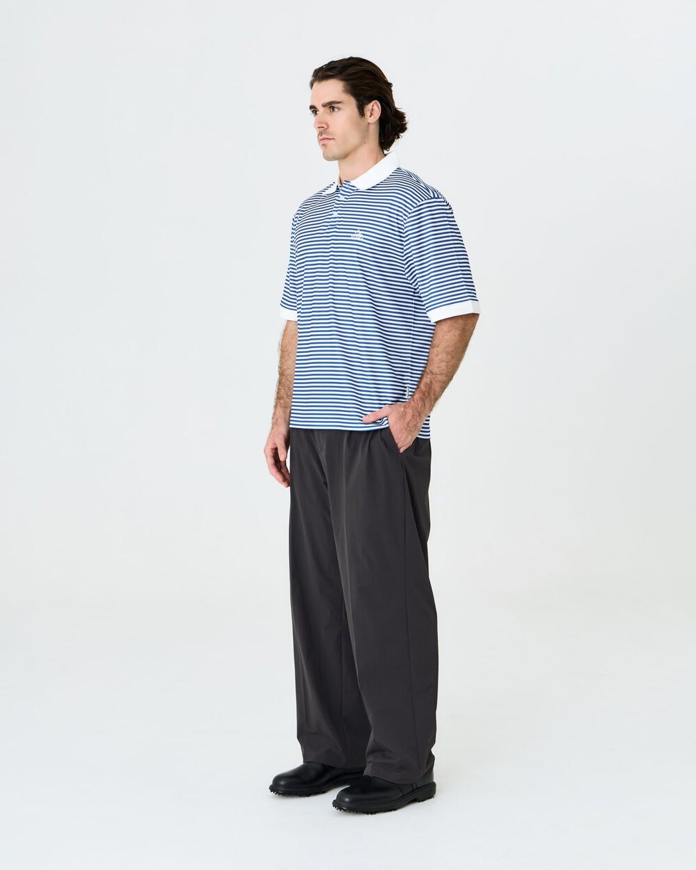 Mornington Polo Blue/White Stripe Left of Field Golf
