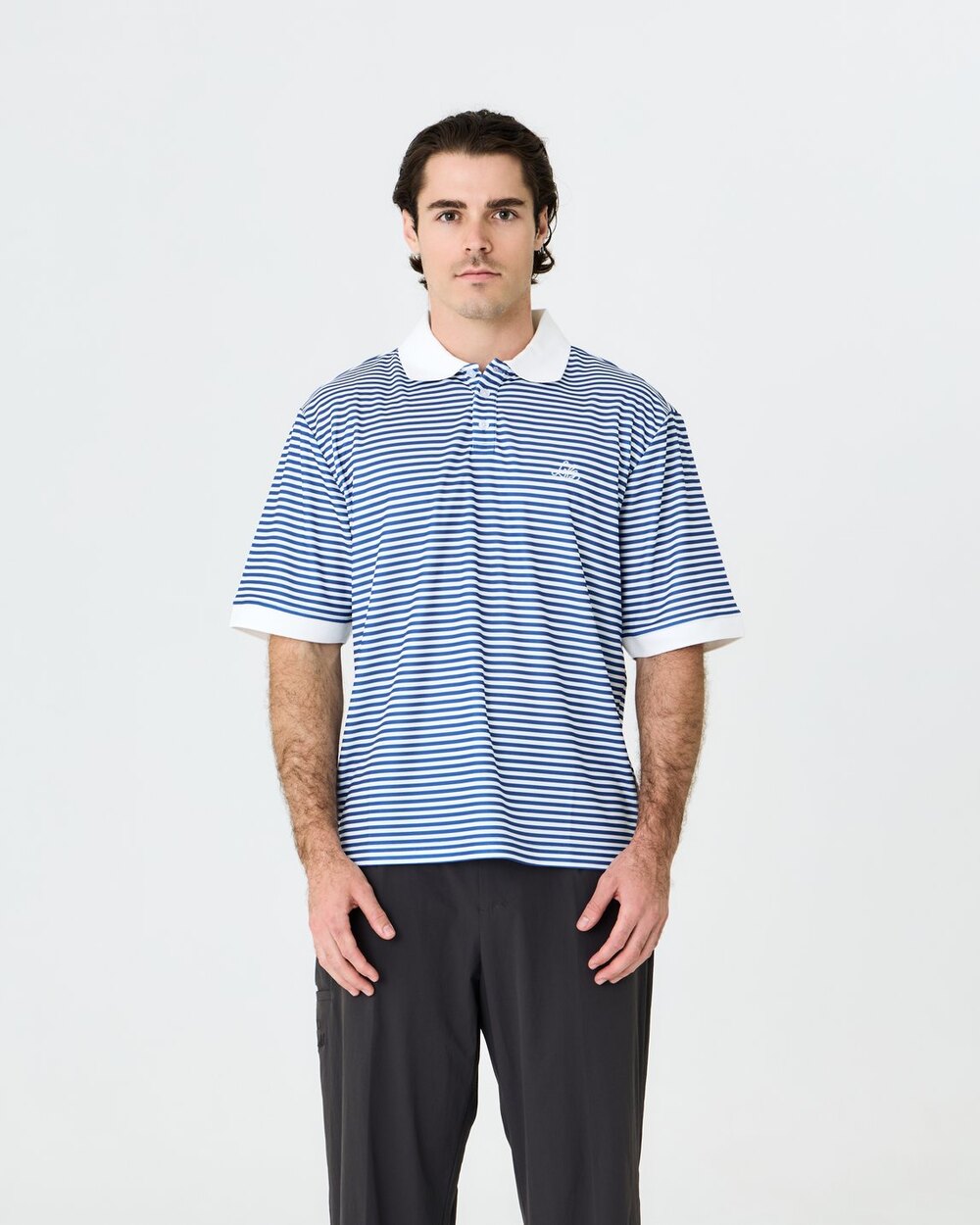 Mornington Polo Blue/White Stripe Left of Field Golf