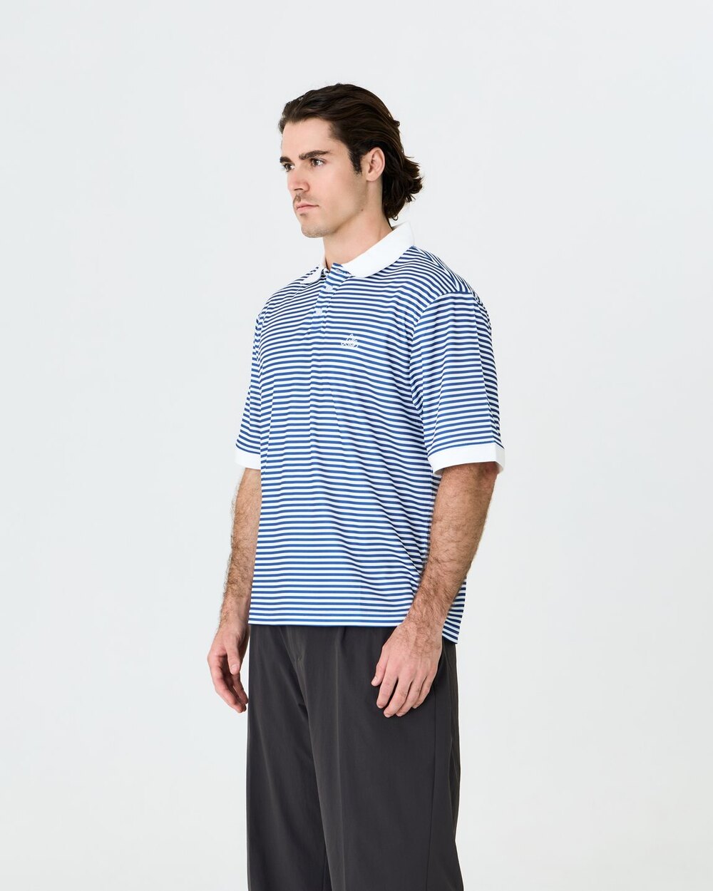 Mornington Polo Blue/White Stripe Left of Field Golf