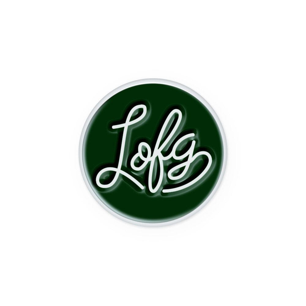 Script Ball Marker - Dark Green Left of Field Golf