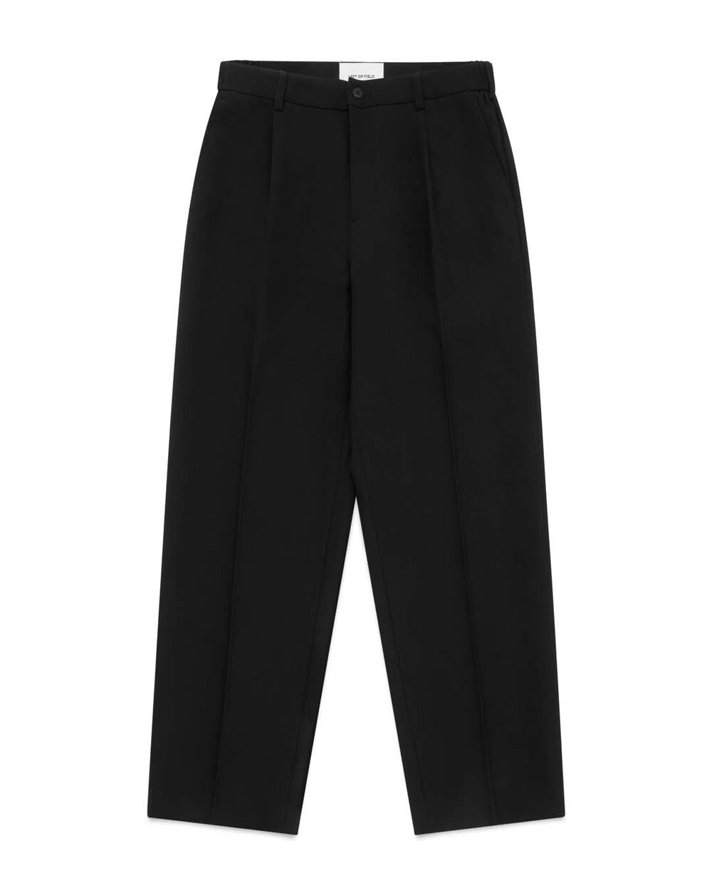 Stanwell Pleated Wide Trouser Black Left of Field Golf