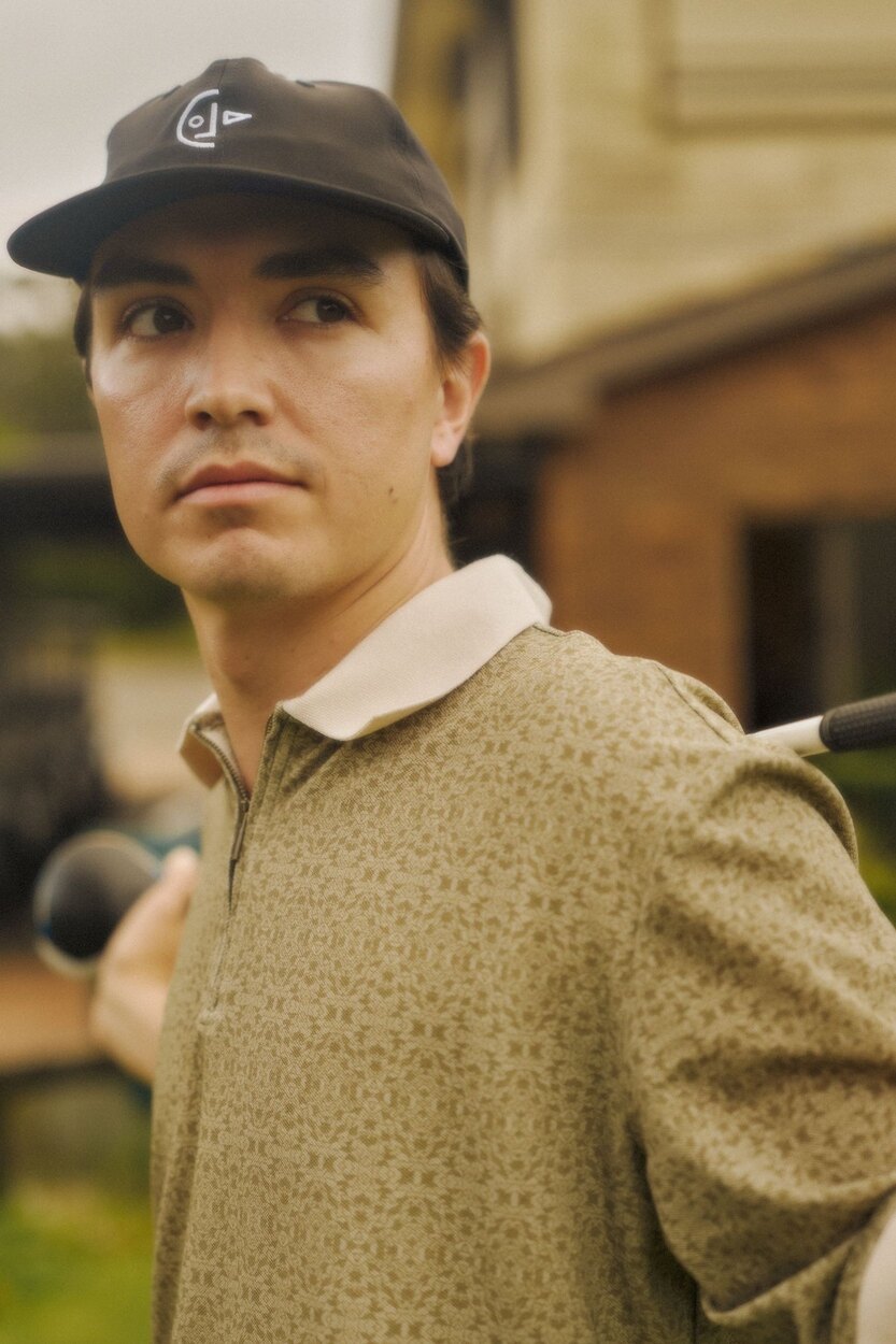 Era Golf Polo Beige/Brown Left of Field Golf