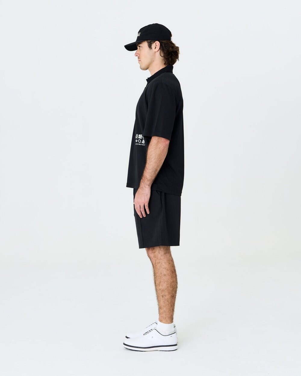 Bass Polo - Black Left of Field Golf