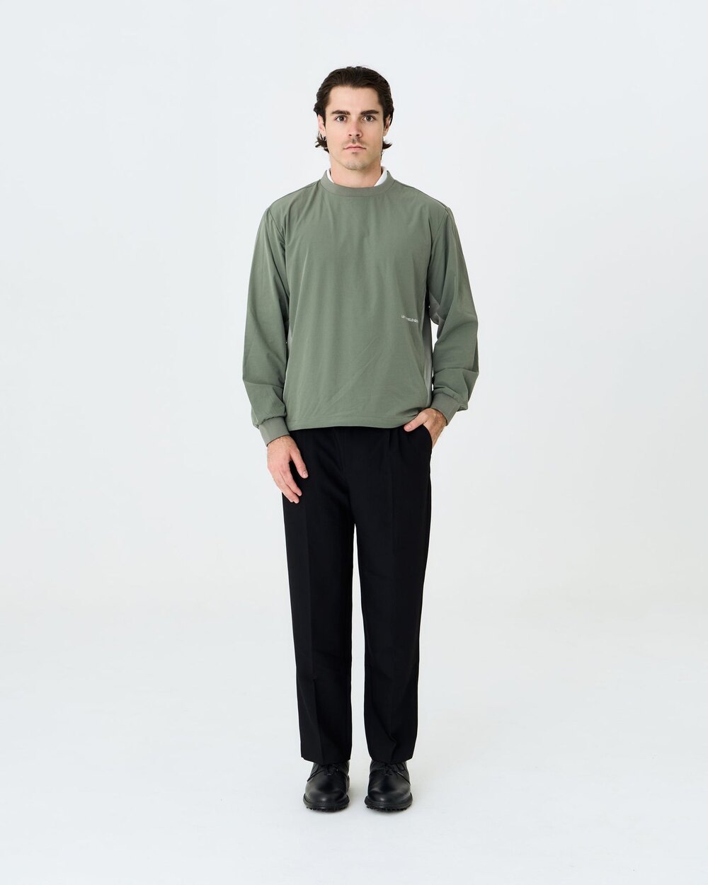Bridport Crewneck Pullover - Green Left of Field Golf