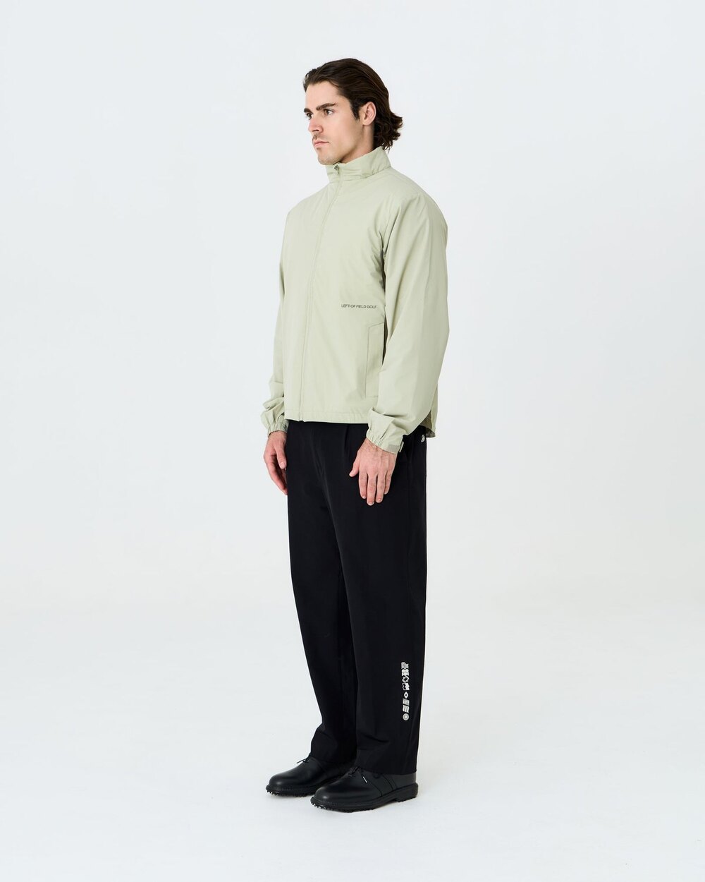 Elements Weather Jacket - Sand/Moss Left of Field Golf