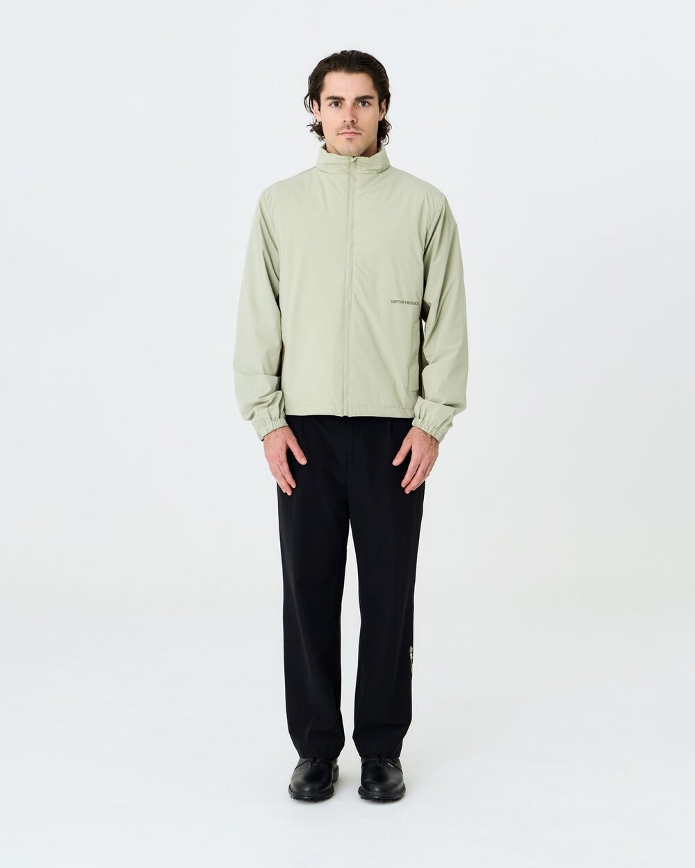 Elements Weather Jacket - Sand/Moss Left of Field Golf