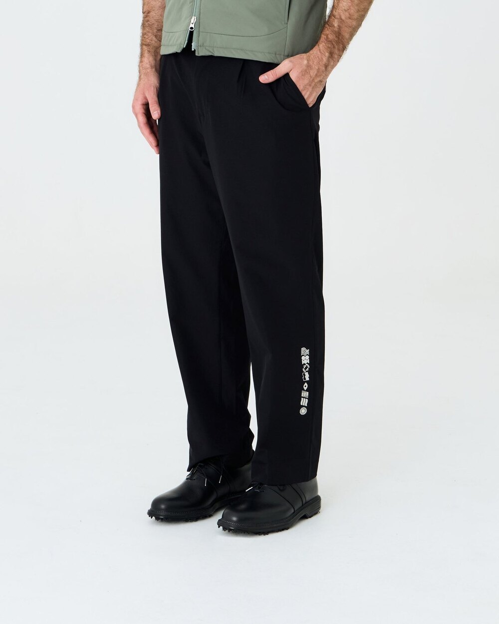 Elements Pleated Wide Leg Tech Trouser Left of Field Golf