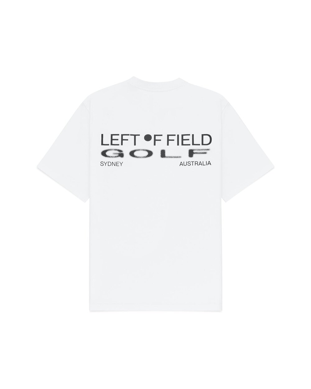 Sprayed T-Shirt - White Left of Field Golf