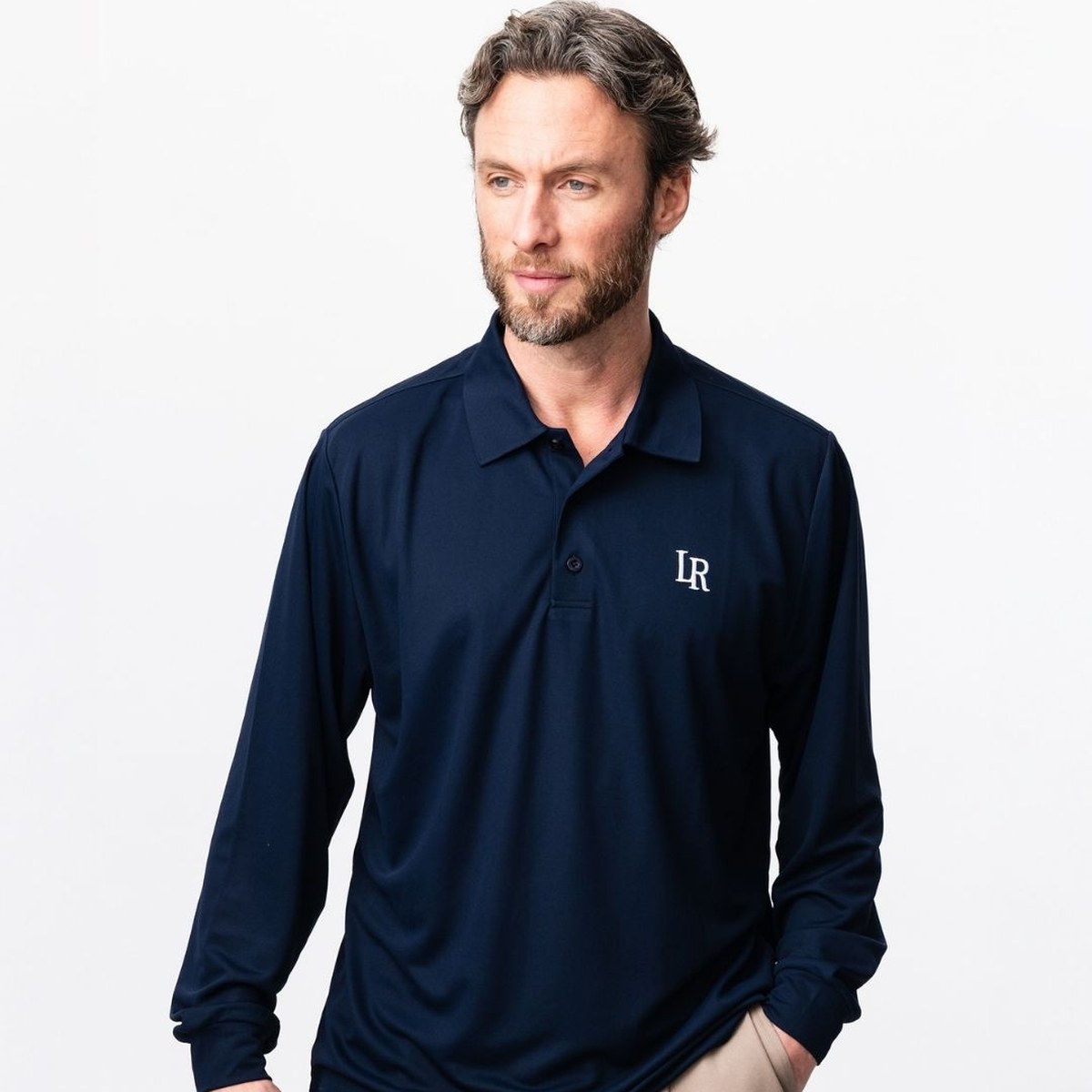 Local Rule &mdash; Long-Sleeve Performance Polo | Dark Navy