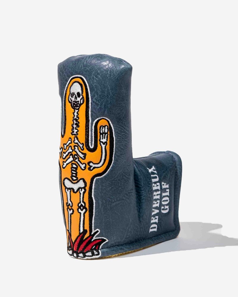 Devereux Cactus Voodoo blade putter cover in blue and orange · view 2 of 4